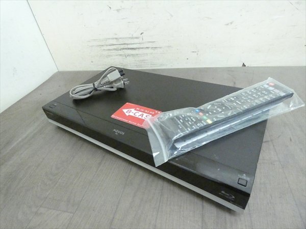 500GB☆16年☆シャープ/SHARP/AQUOS☆HDD/BDレコーダー☆BD-W580☆リモコン付☆2番組同時録画☆3D対応機 管SA5558