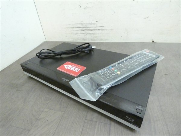 500GB☆16年☆シャープ/SHARP/AQUOS☆HDD/BDレコーダー☆BD-W580☆リモコン付☆2番組同時録画☆3D対応機 管SA5571