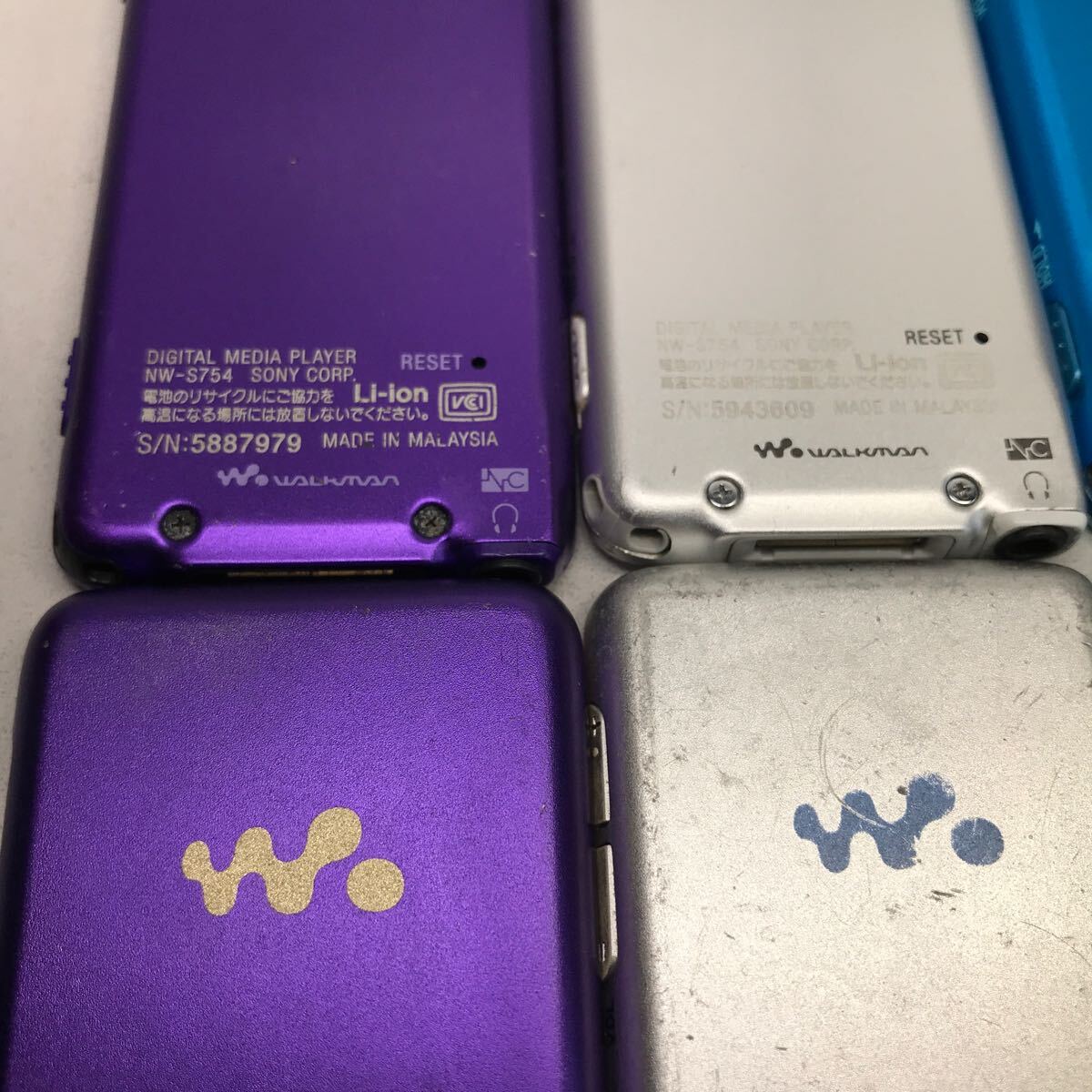 SONY WALKMAN NW-S755×2 piece,S754×4 piece ( Junk )( electrification 3 piece equipped )