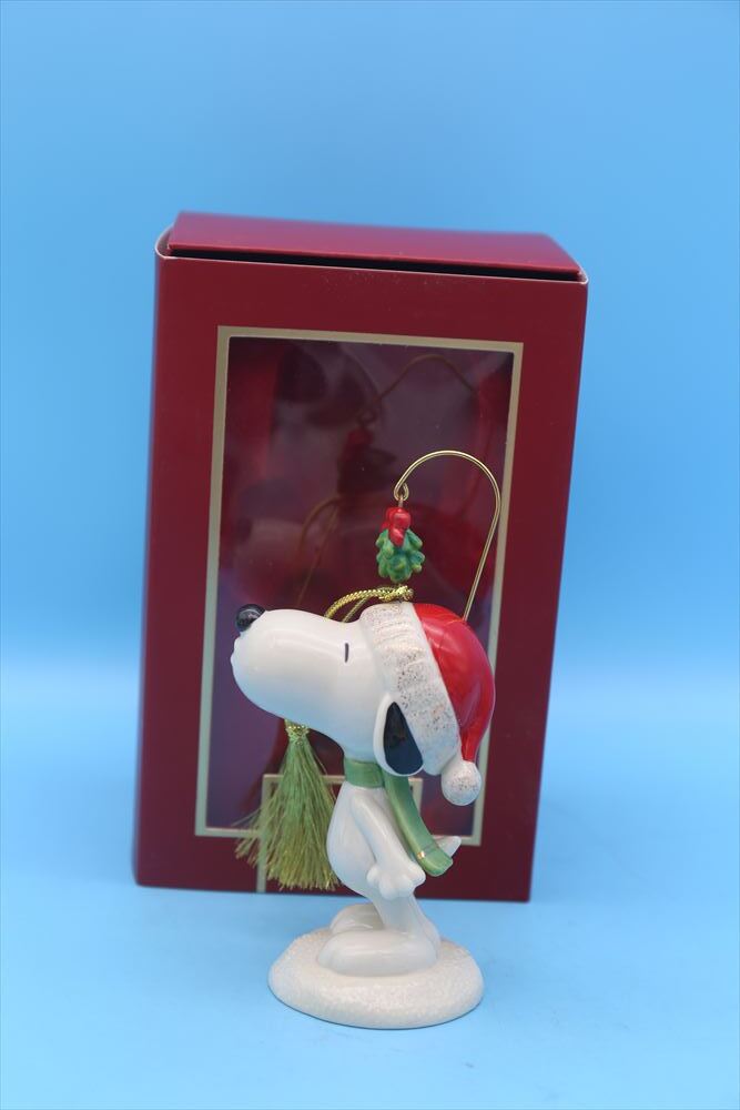 2021 Lenox SNOOPY Under The Mistletoe Christmas Ornament/スヌーピー レノックス/182323540