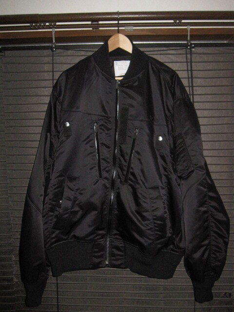 sacai Nylon Twill Blouson 3(L) BLACK 23AW 23-03254M サカイ sacai Nylon Twill Blouson 3(L) BLACK 23AW 23-03254M サカイ