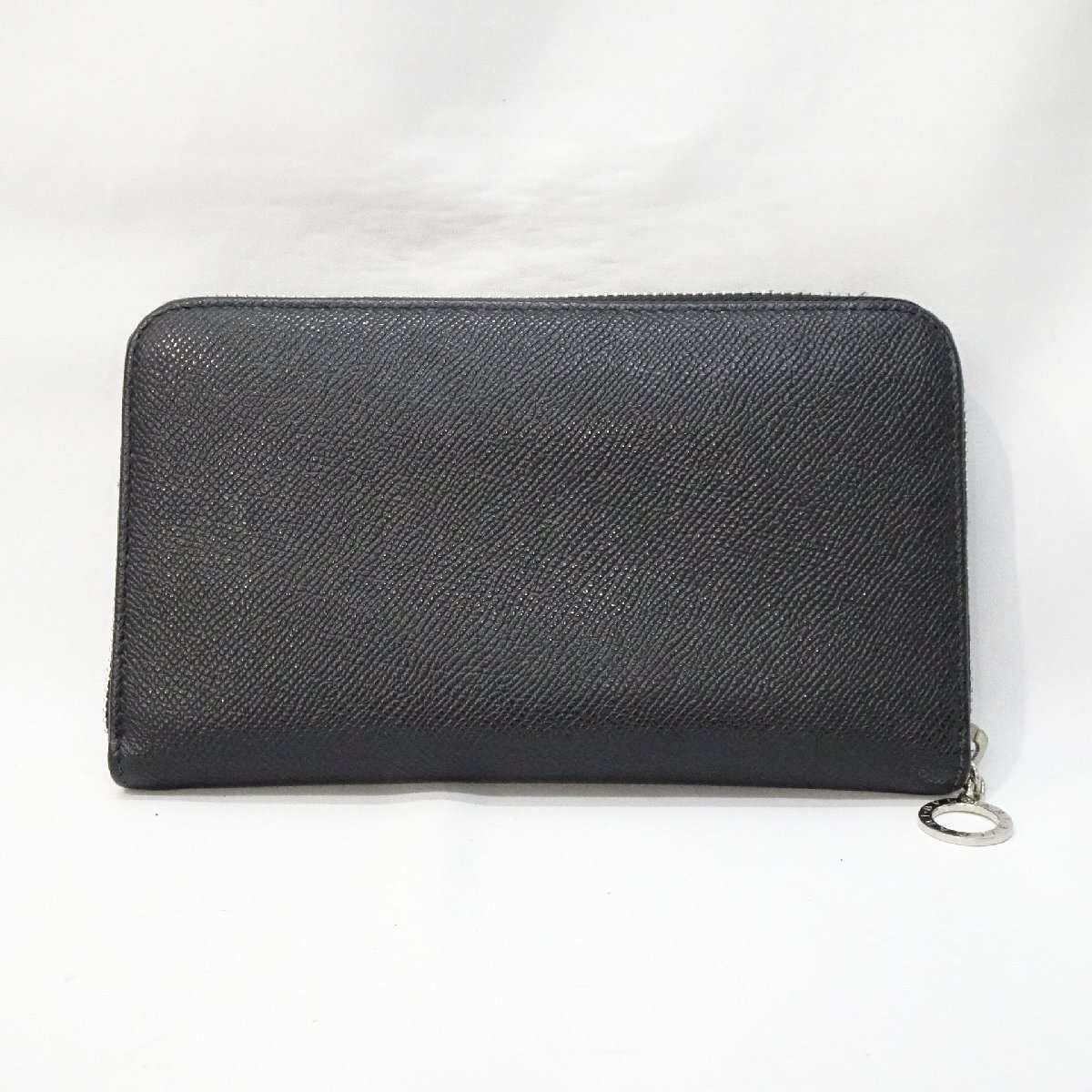 【USED】BVLGARI　ブルガリ　ラウンドファスナー長財布　36933　ブラック