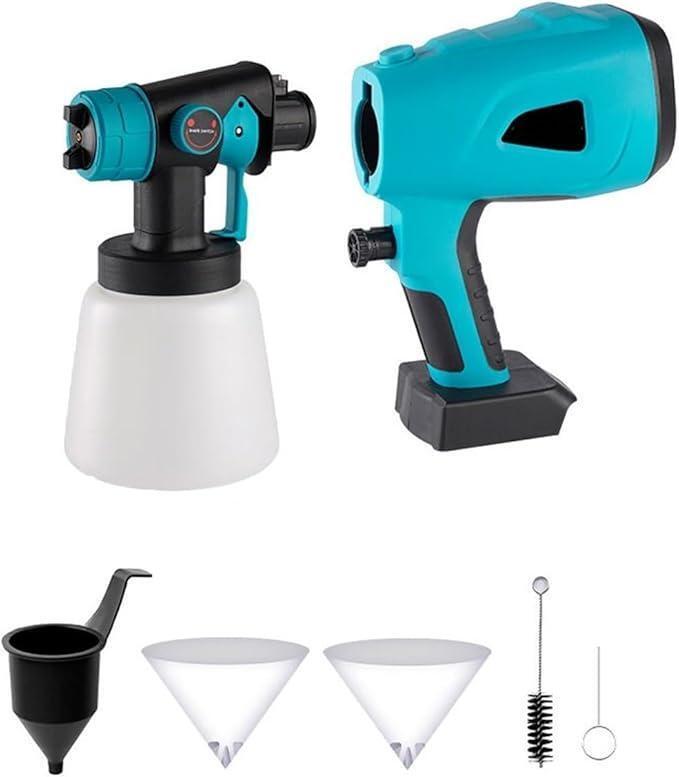 スプレーガン 互換 電動 充電 家庭用ペイント makita マキタ エアー スプレー流量制御 簡単 クリーンペイントガン エアーガン 互換品