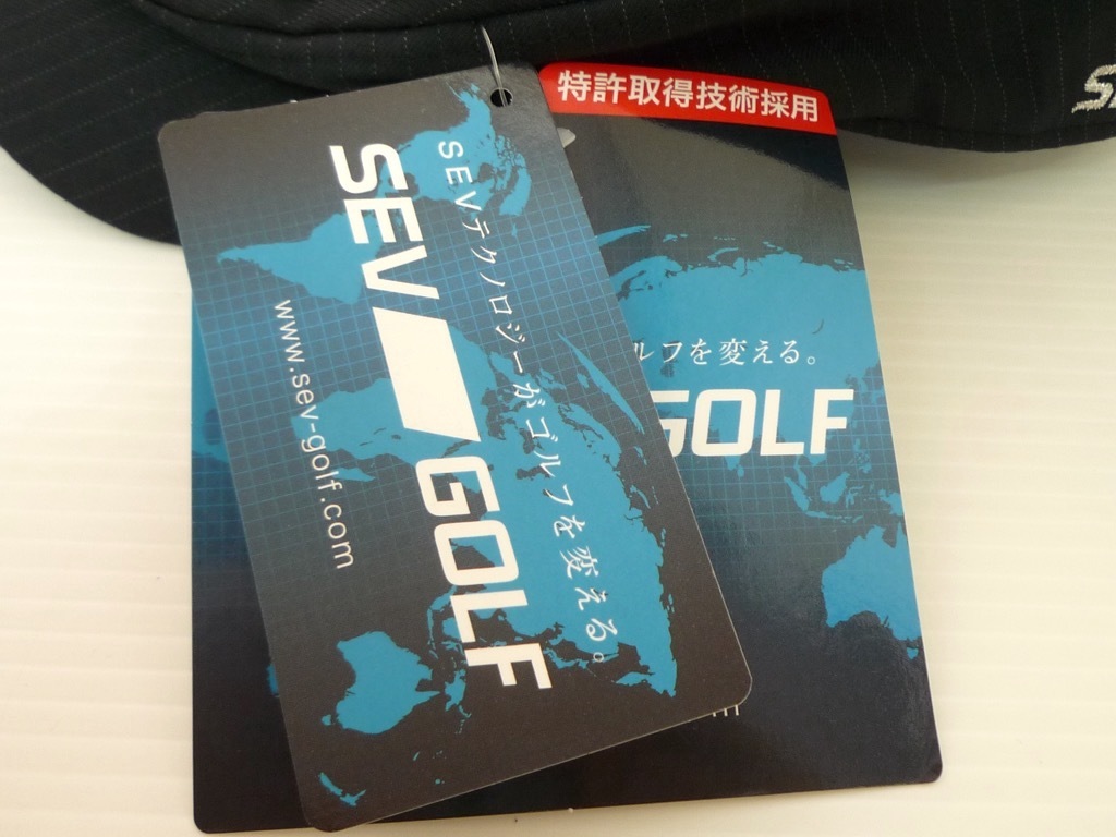 新品 SEV GOLF セブ ゴルフ ハンチング帽 特許取得技術(shù)SEV採(cǎi)用 帽子 黒 Sizeフリー ワークキャップ バランス 集中力 身體回転スムーズに②