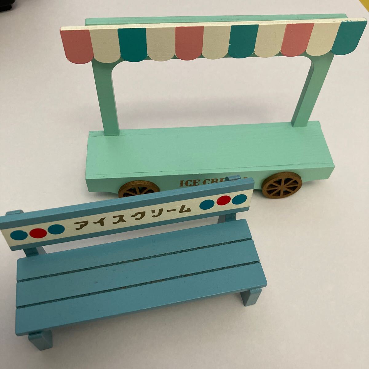 ★★★アイス屋カート、ベンチセットdecole コンコンブル デコレ 未使用