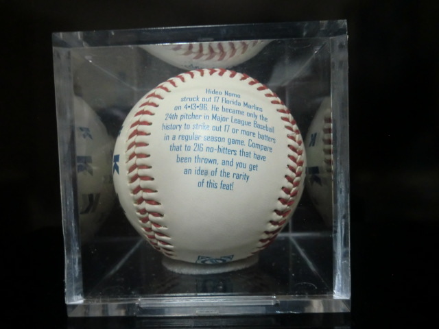 野茂英雄メジャー三振記念、限定ボール