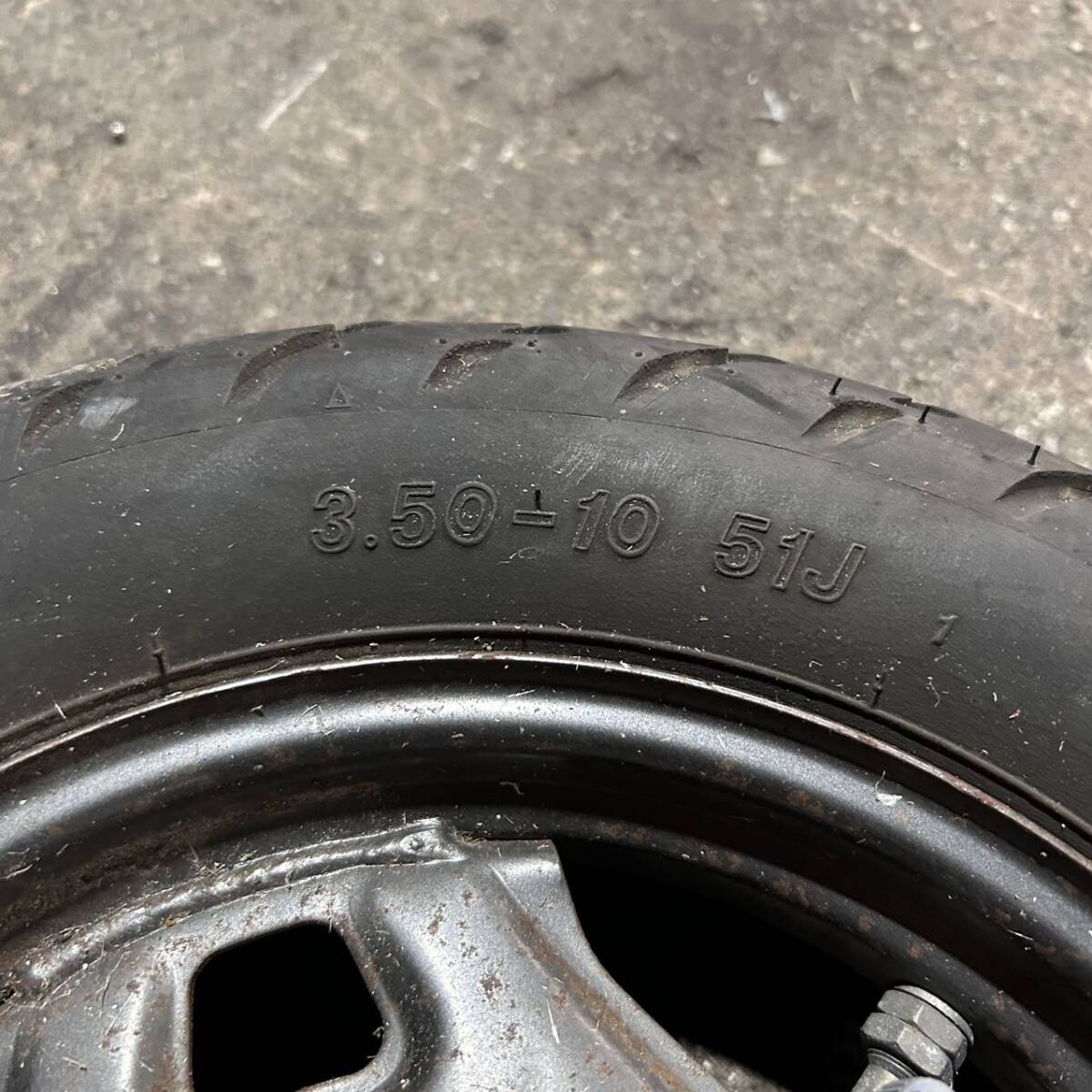 ススキ　アドレス　V100　CE11A　純正　后輪　リア　ホイール　タイヤ　付き