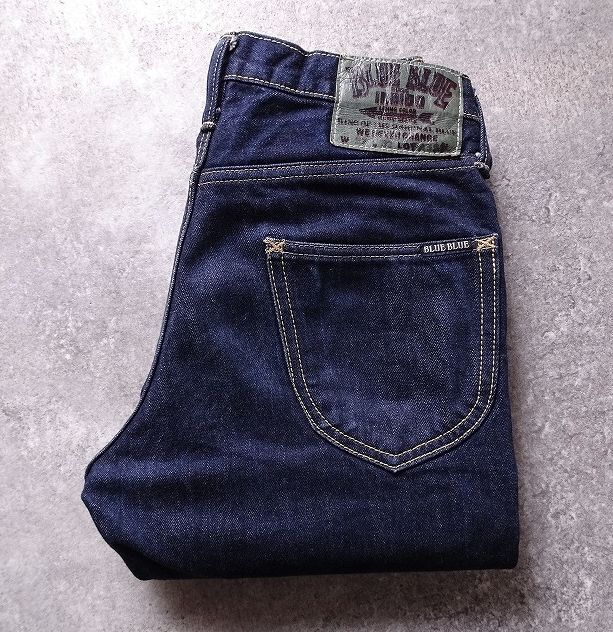 BLUE BLUE ハリウッドランチマーケット ブーツカット デニムパンツ ジーンズ 日本制 チェーンステッチ メンズ (W27) インディゴ ●r-243