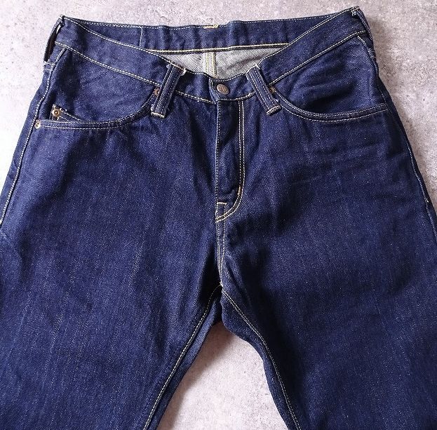 BLUE BLUE ハリウッドランチマーケット ブーツカット デニムパンツ ジーンズ 日本制 チェーンステッチ メンズ (W27) インディゴ ●r-243