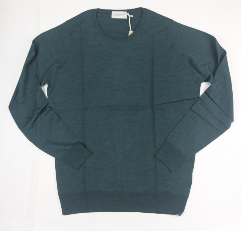 新品 John Smedley ジョンスメドレー 最高級(jí)メリノウール 　XLサイズ RACING GREEN