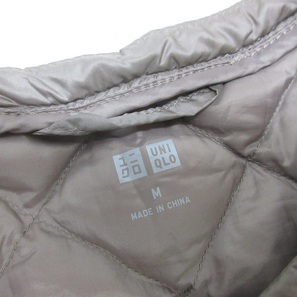 U■ユニクロ/UNIQLO ウルトラライトダウンベスト/インナーダウン/キルティング【M】ベージュ系/LADIES/35【中古】