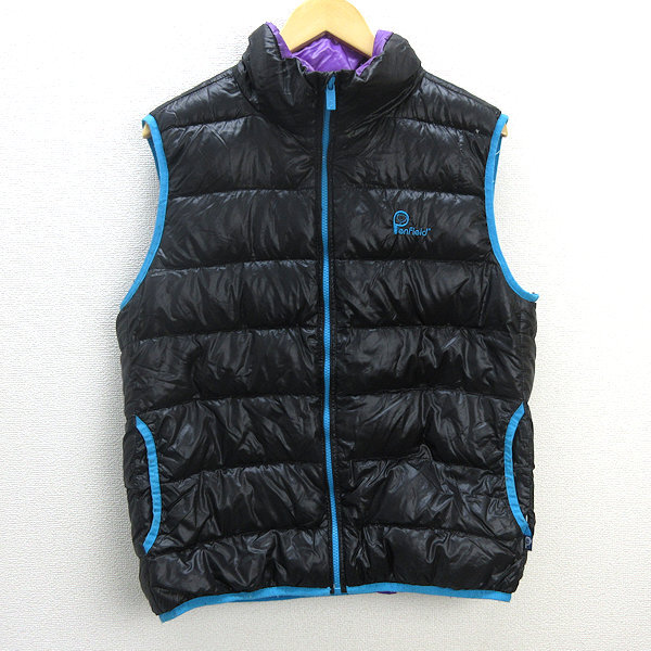 D# Penfield /PenField down vest / nylon [LL] black /MENS/38[ used ]