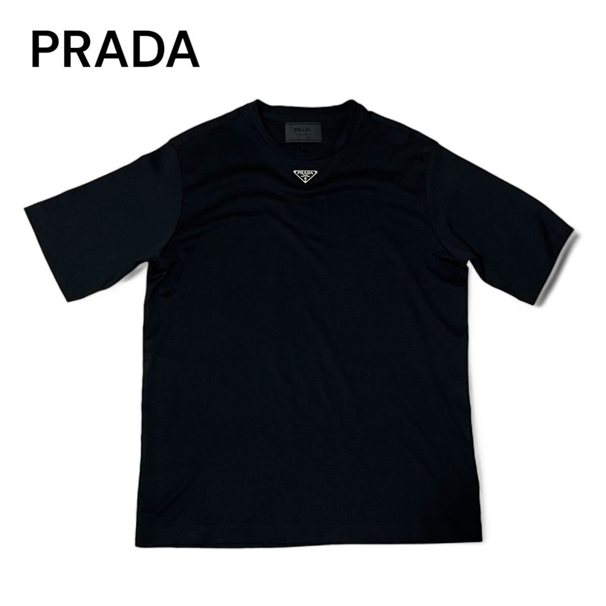 最終値下げ PRADA プラダ UJN861 トライアングルロゴ Tシャツ 最終値下げ PRADA プラダ UJN861 トライアングルロゴ Tシャツ