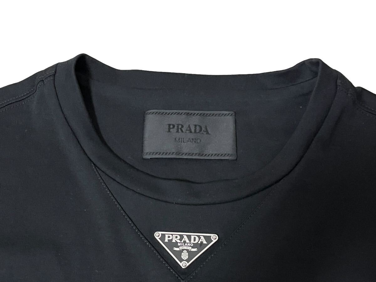 最終値下げ PRADA プラダ UJN861 トライアングルロゴ Tシャツ 最終値下げ PRADA プラダ UJN861 トライアングルロゴ Tシャツ