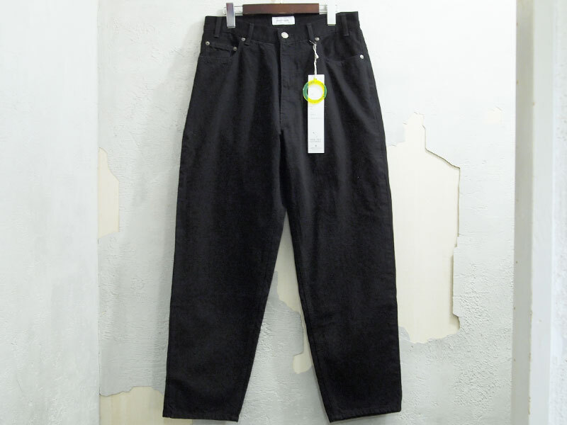 美品 24SS MAGIC STICK PLUTINUM TAB BAGGY JEANS バギー デニム パンツ BLACK M マジックスティック F