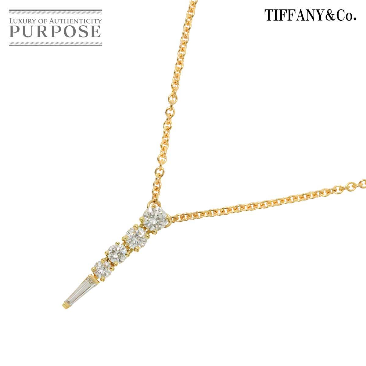 ティファニー TIFFANY&Co. ダイヤ ネックレス 40cm K18 YG ティファニー TIFFANY&Co. ダイヤ ネックレス 40cm K18 YG