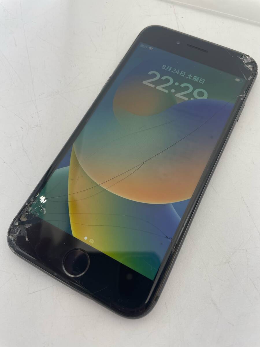 N33747◆ Apple アップル iPhone8 256GB SIMフリー au 判定〇 A1906 MQ842J/A スペースグレイ スマホ スマートフォン アイフォン 本体