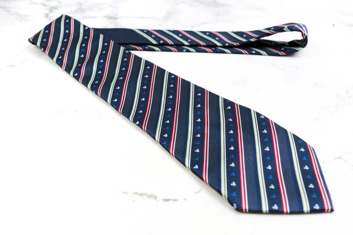  Disney бренд галстук Mickey minnie полоса рисунок герой рисунок PO мужской темно-синий Disney