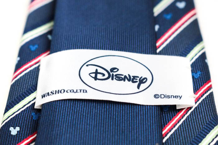  Disney бренд галстук Mickey minnie полоса рисунок герой рисунок PO мужской темно-синий Disney