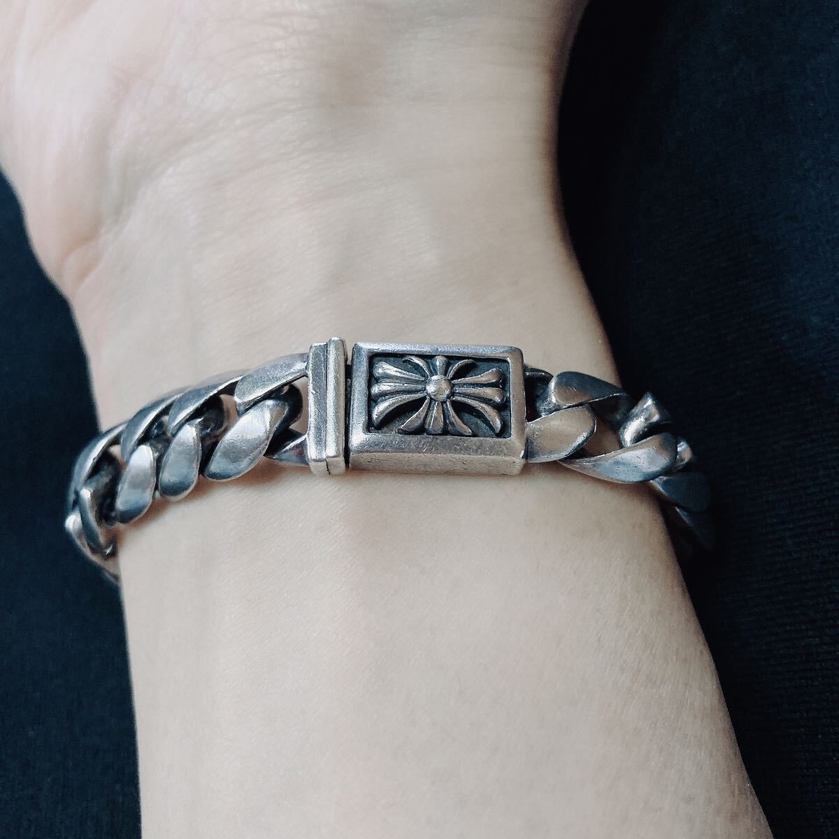 シルバー925 喜平 チェーン クロス ブレスレット sterling シルバー925 喜平 チェーン クロス ブレスレット sterling