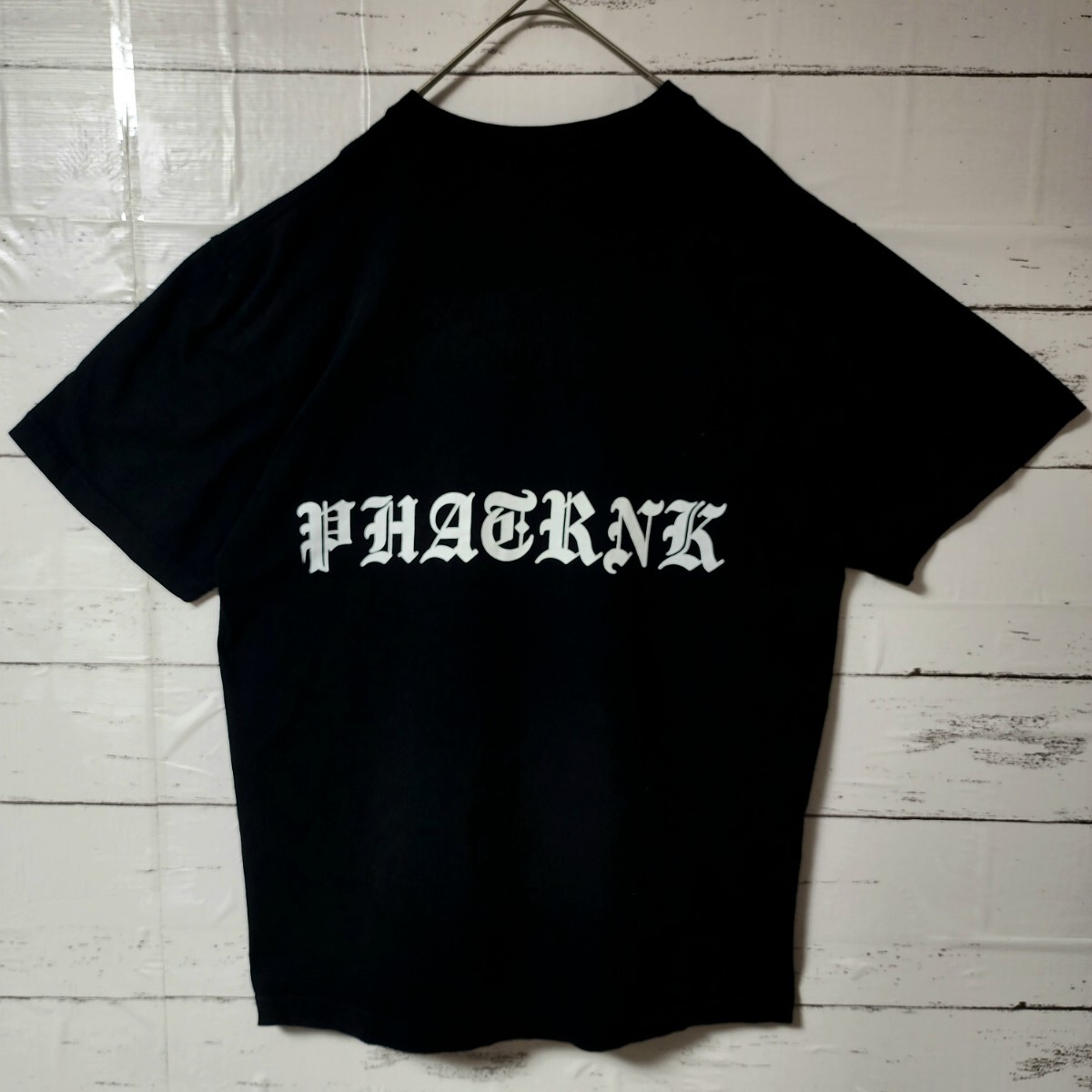 PHATRNK ファットランク Tシャツ ブラック Pロゴ バックロゴ PHATRNK ファットランク Tシャツ ブラック Pロゴ バックロゴ
