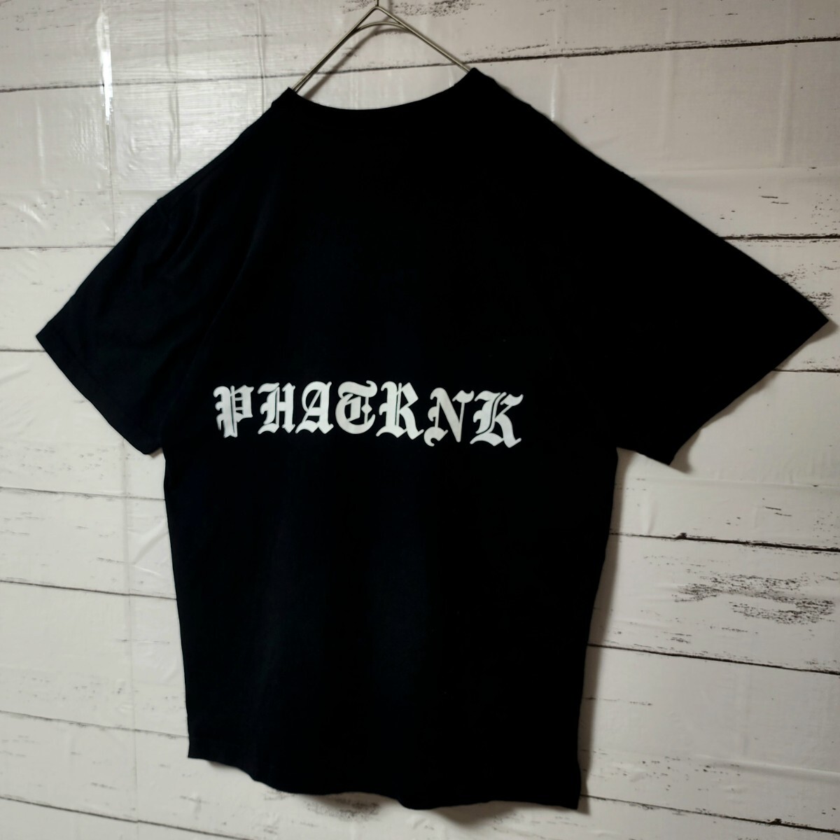 PHATRNK ファットランク Tシャツ ブラック Pロゴ バックロゴ PHATRNK ファットランク Tシャツ ブラック Pロゴ バックロゴ