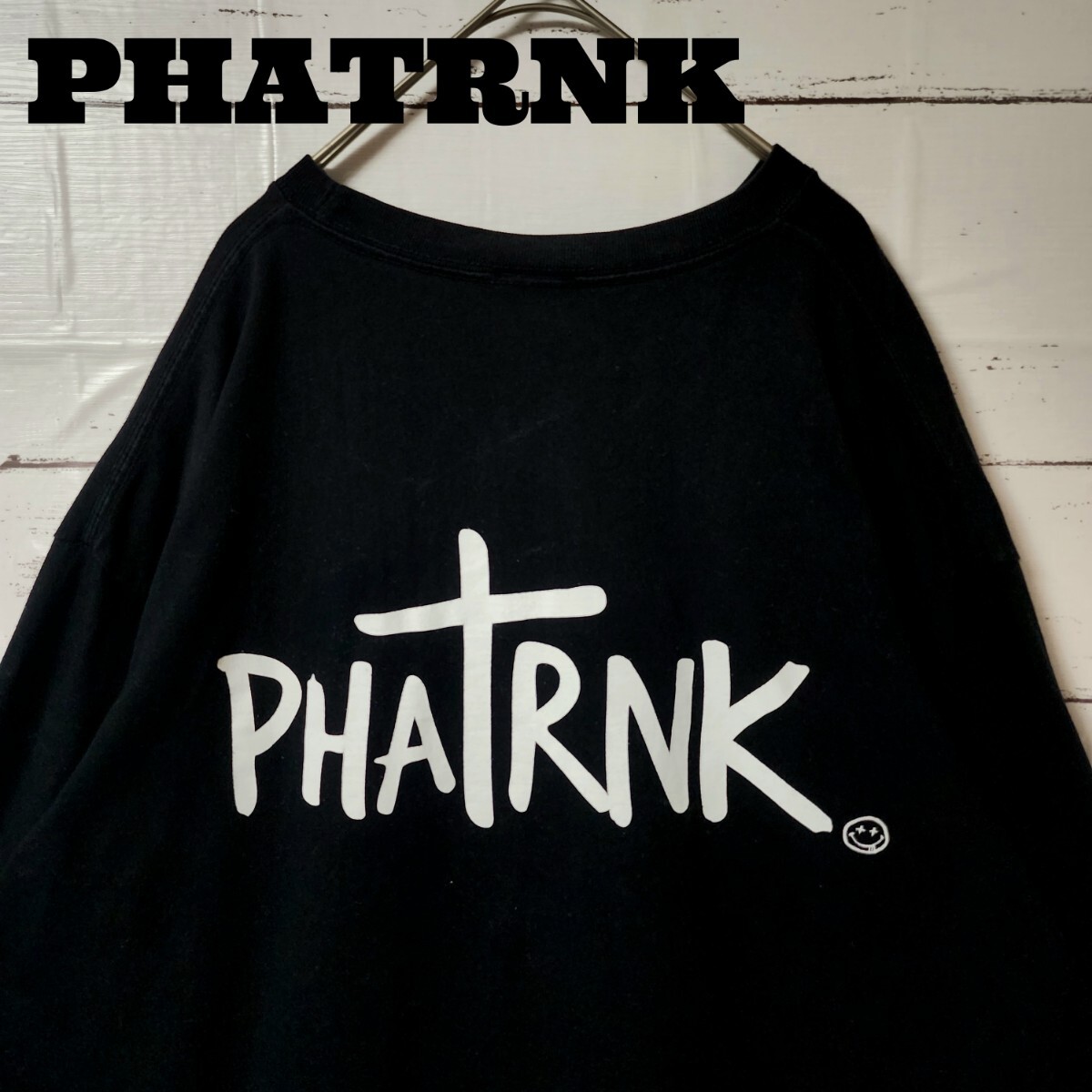 PHATRNK ファットランク Tシャツ 長袖 ロンティー ブラック PHATRNK ファットランク Tシャツ 長袖 ロンティー ブラック