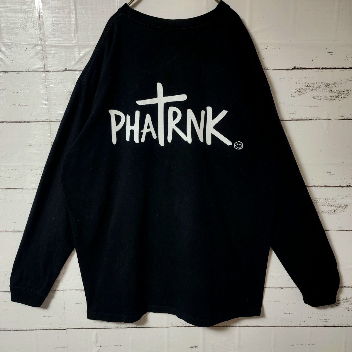 PHATRNK ファットランク Tシャツ 長袖 ロンティー ブラック PHATRNK ファットランク Tシャツ 長袖 ロンティー ブラック