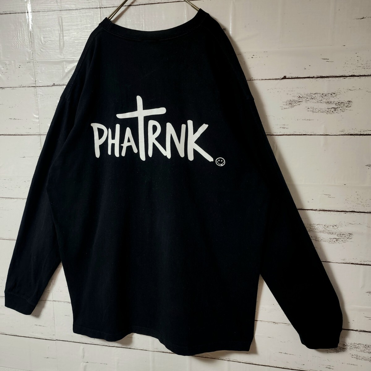 PHATRNK ファットランク Tシャツ 長袖 ロンティー ブラック PHATRNK ファットランク Tシャツ 長袖 ロンティー ブラック