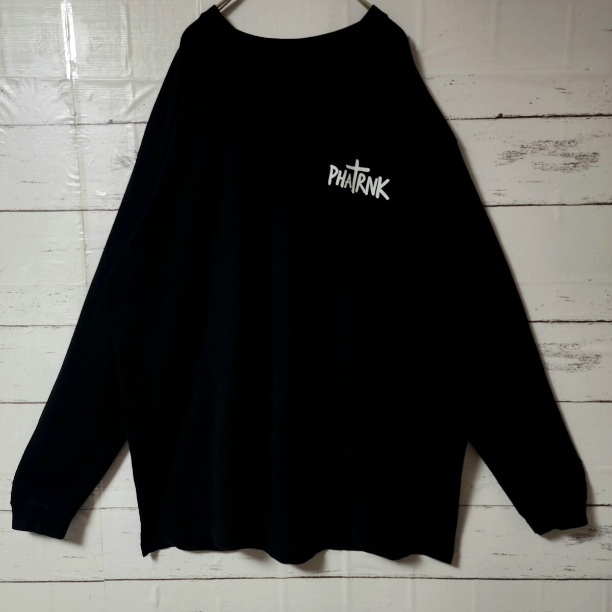 PHATRNK ファットランク Tシャツ 長袖 ロンティー ブラック PHATRNK ファットランク Tシャツ 長袖 ロンティー ブラック