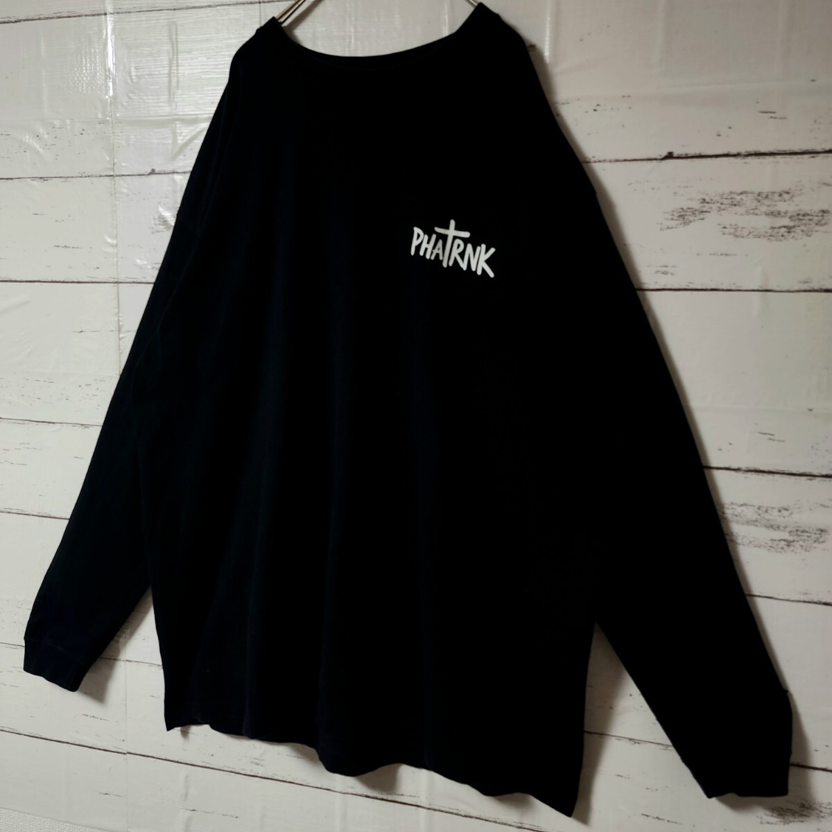 PHATRNK ファットランク Tシャツ 長袖 ロンティー ブラック PHATRNK ファットランク Tシャツ 長袖 ロンティー ブラック