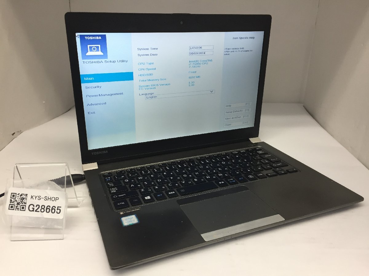 ジャンク/ TOSHIBA dynabook R63/J PR63JBA4447AD11 Intel Core ジャンク/ TOSHIBA dynabook R63/J PR63JBA4447AD11 Intel Core