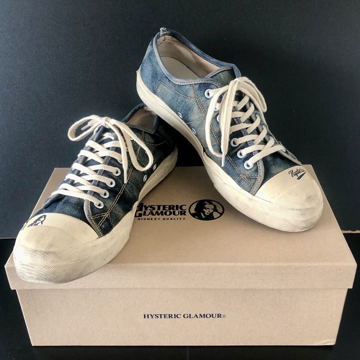 完売デニム TOE pt ローカットスニーカー INDIGO 27cm 完売デニム TOE pt ローカットスニーカー INDIGO 27cm