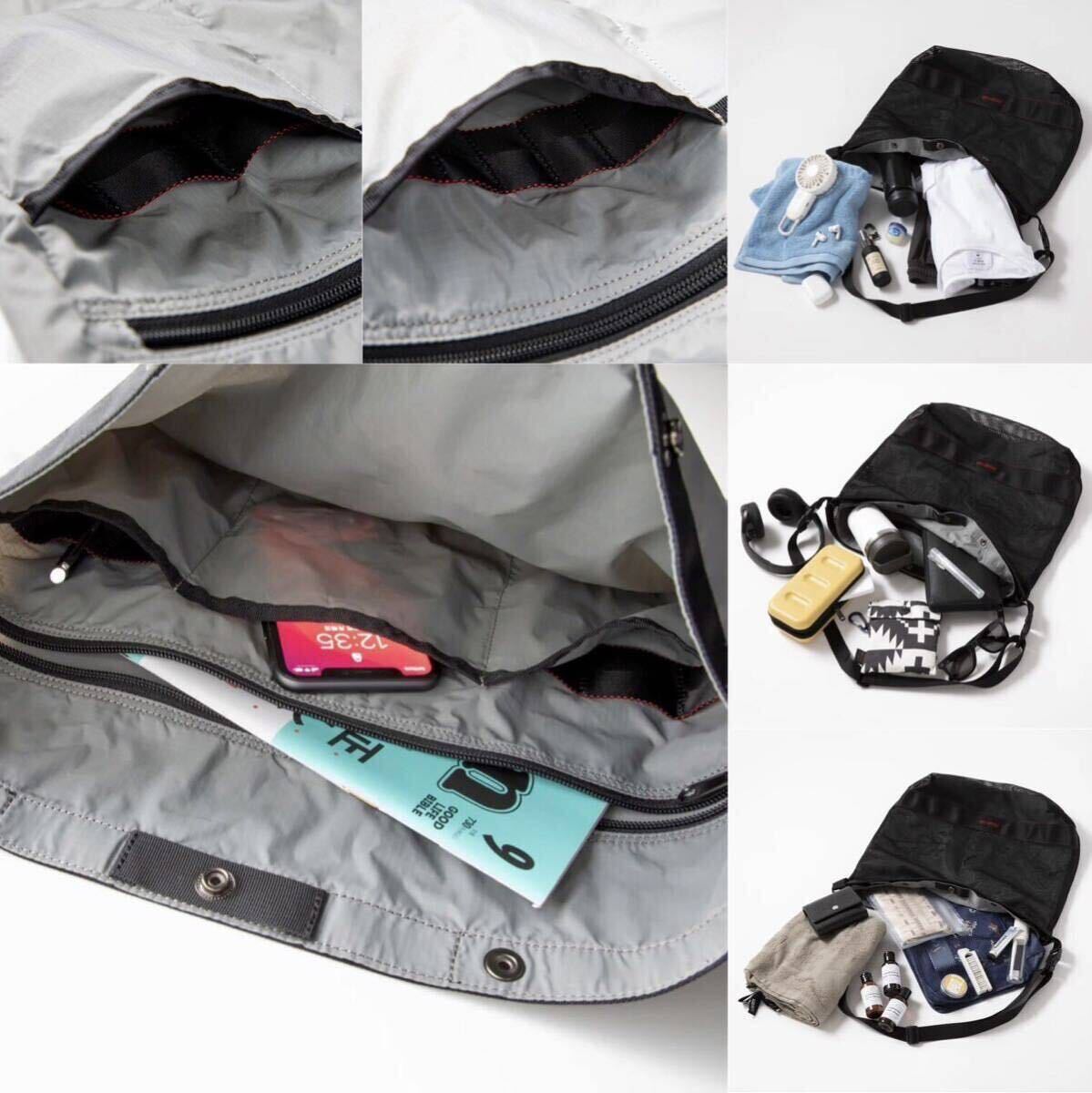 完売Begin別注 BRIEFING MULTI SHOULDER 黒 サウナバッグ 限定