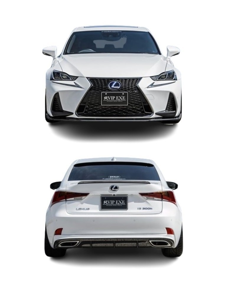 AIMGAIN 純VIP SPORT LEXUS レクサス 30系 IS 中期 IS350 IS300h IS200t F-SPORT versionL サイドステップ FRP エイムゲイン エアロ