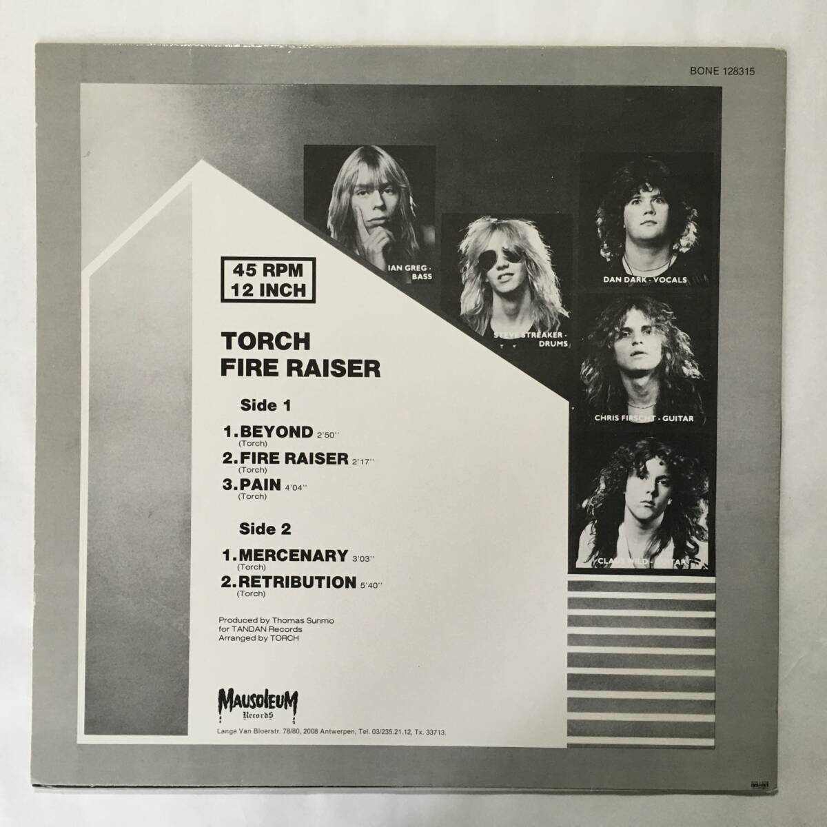 TORCH FIRE RAISER ベルギー盤