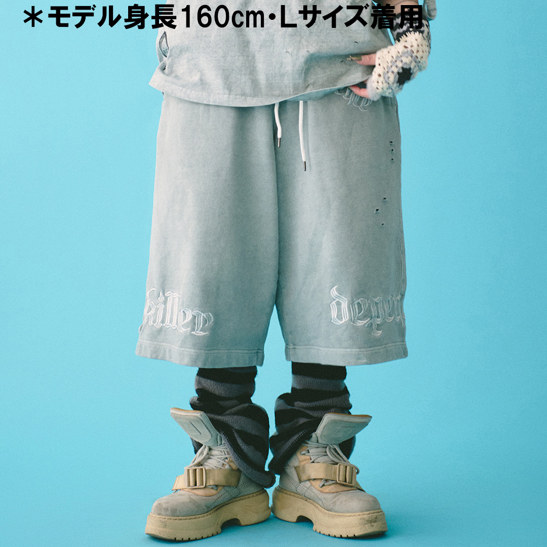 SALE・新品 Lサイズ ガルフィー グレー ムラ染め ダメージ SALE・新品 Lサイズ ガルフィー グレー ムラ染め ダメージ