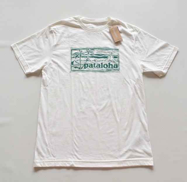 未使用/廃盤【 パタゴニア パタロハ 】ハワイ ハレイワ 半袖 Tシャツ XS 白 / Hawaii Haleiwa /patagonia pataloha