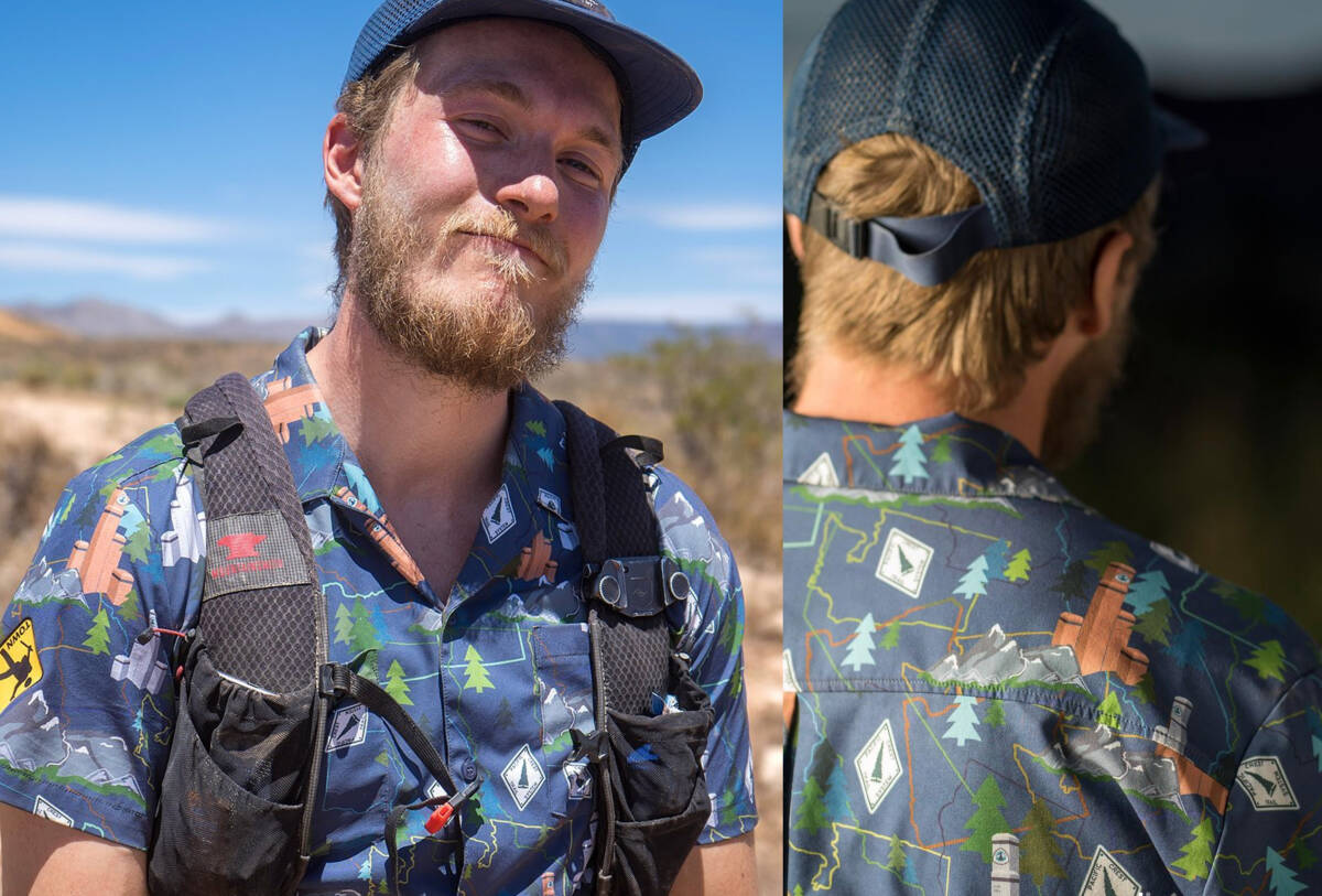 TOWN SHIRT Pacific Crest Trail Short Sleeve M スルーハイク TOWN SHIRT Pacific Crest Trail Short Sleeve M スルーハイク