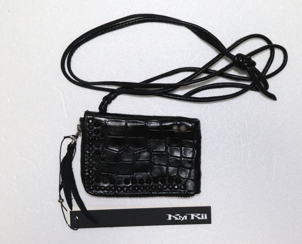 定価45000 新品 本物 KMRii CDL Multi Pouch クロコ 財布 ポーチ 2001-BG05 F ケムリ 7159