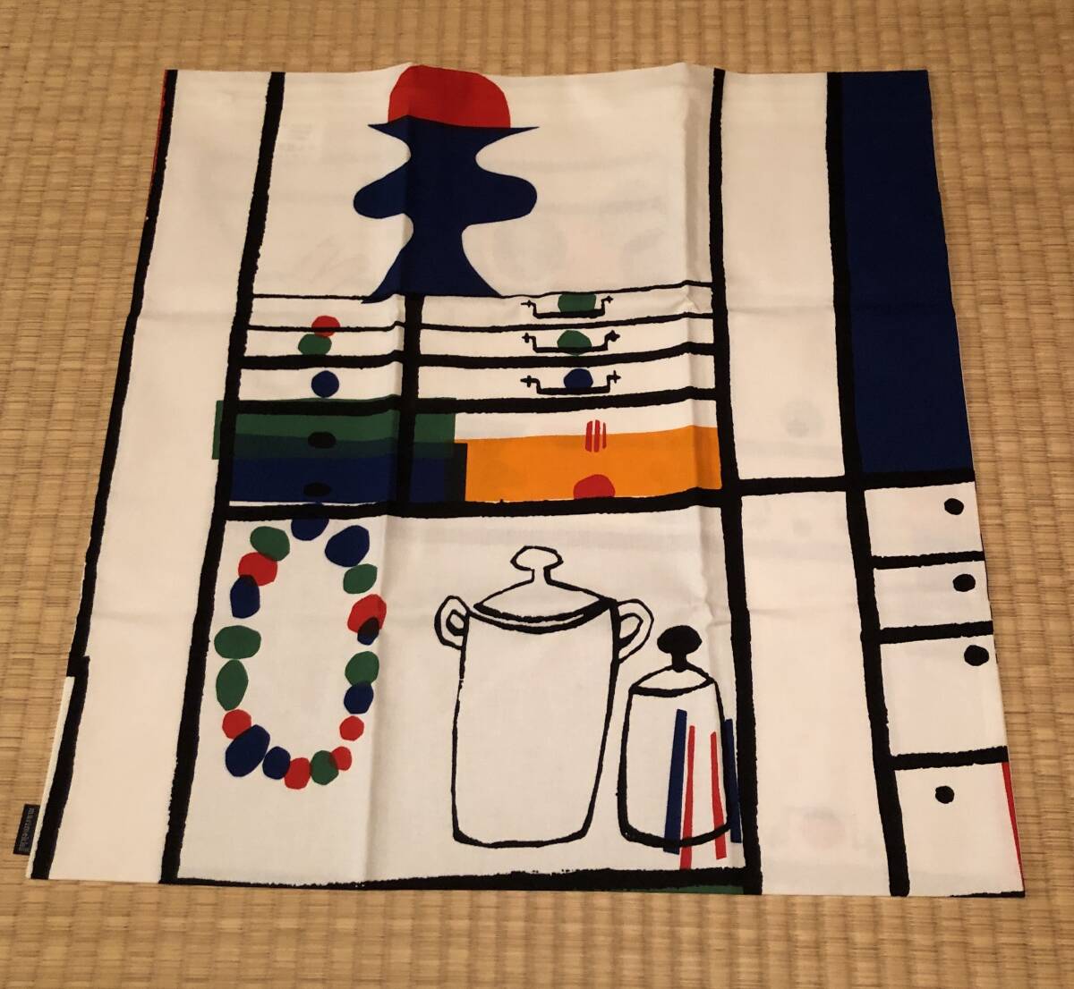 クリックポ送込♪マリメッコ♪marimekko♪MUKSUNHYLLY　子供部屋　棚柄 クッションカバー　②