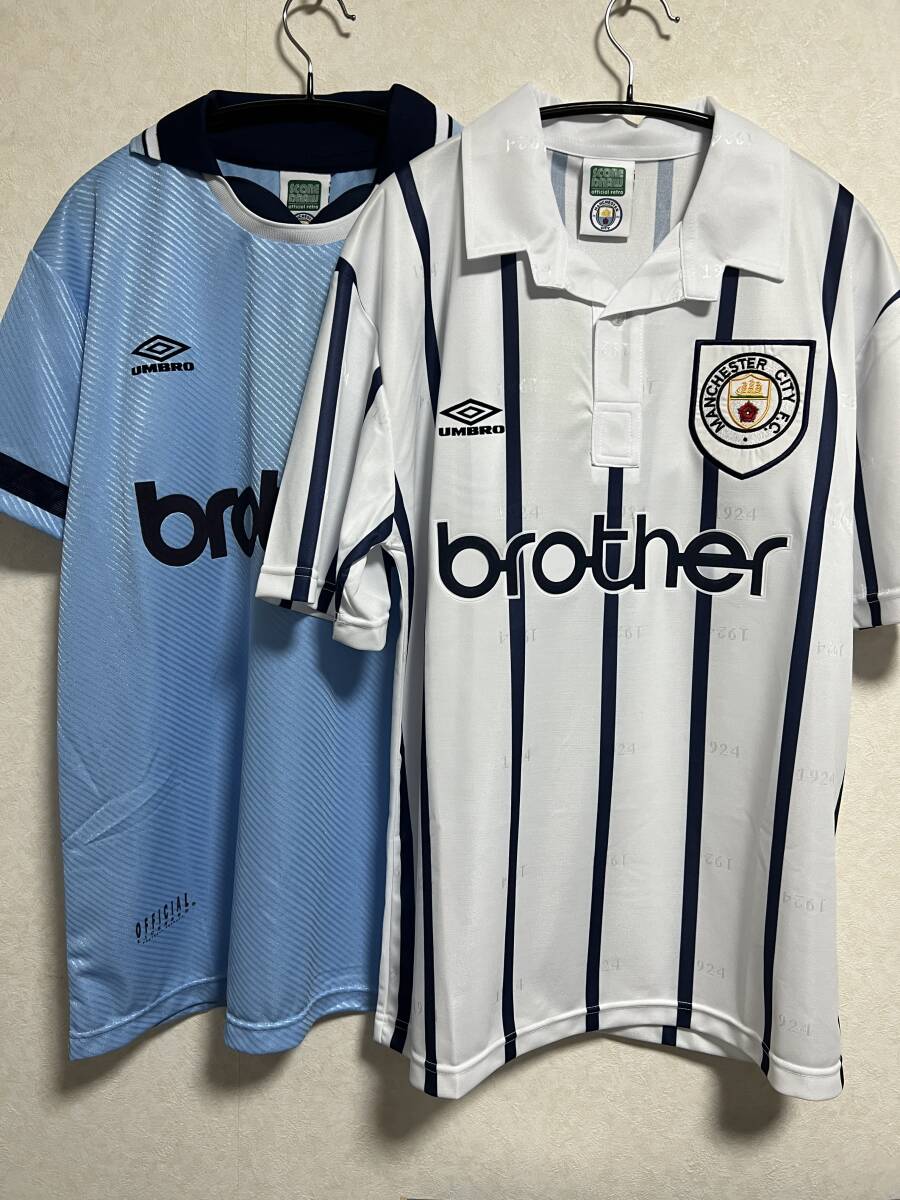 oasis再結成記念 着用ユニフォーム Manchester City Retro oasis再結成記念 着用ユニフォーム Manchester City Retro