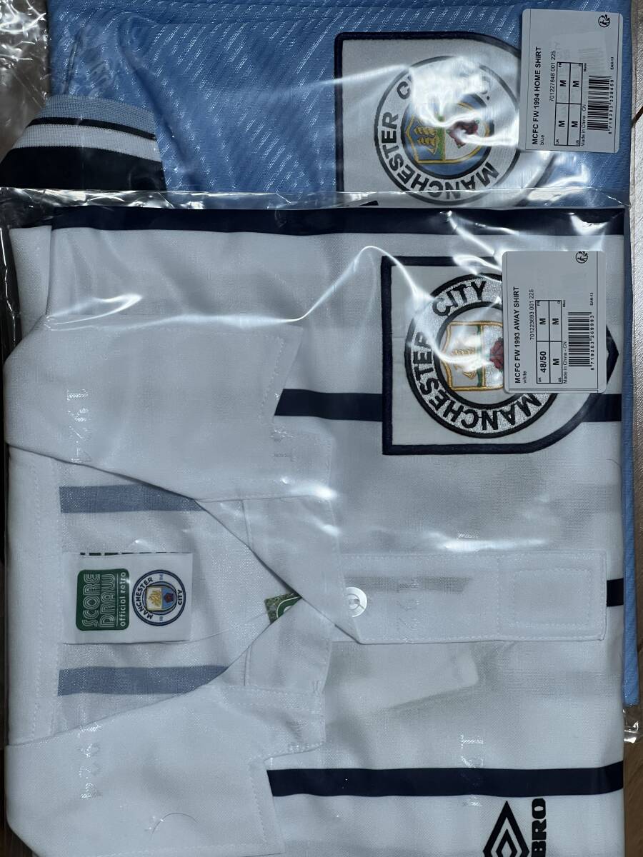 【OASIS着用】マンC レトロユニ 89-91 新品XL 古着 90s マンチェスターシティ ユニフォーム サッカー oasis