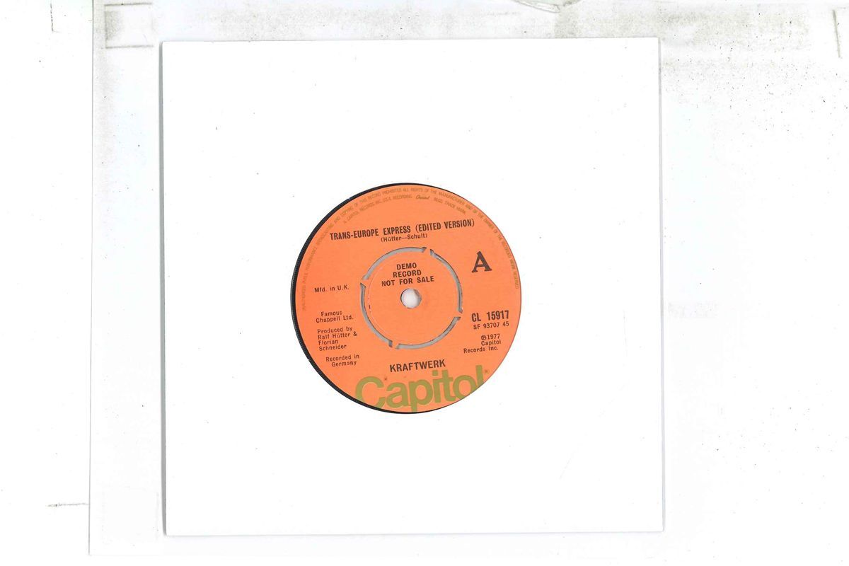 7 Kraftwerk Trans-europe Express / Europe CL15917PROMO CAPITOL UK Vinyl プロモ /00080