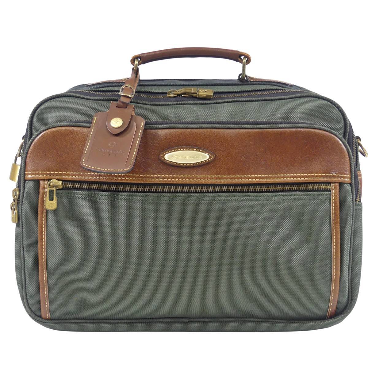 即決 Samsonite レザーコンビビジネスバッグ サムソナイト 即決 Samsonite レザーコンビビジネスバッグ サムソナイト