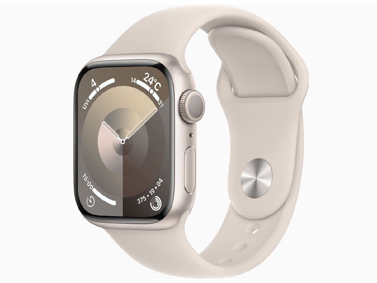 【新品未使用品】Apple Apple Watch Series 9 GPSモデル 41mm MR8U3J/A [スターライトスポーツバンド M/L]