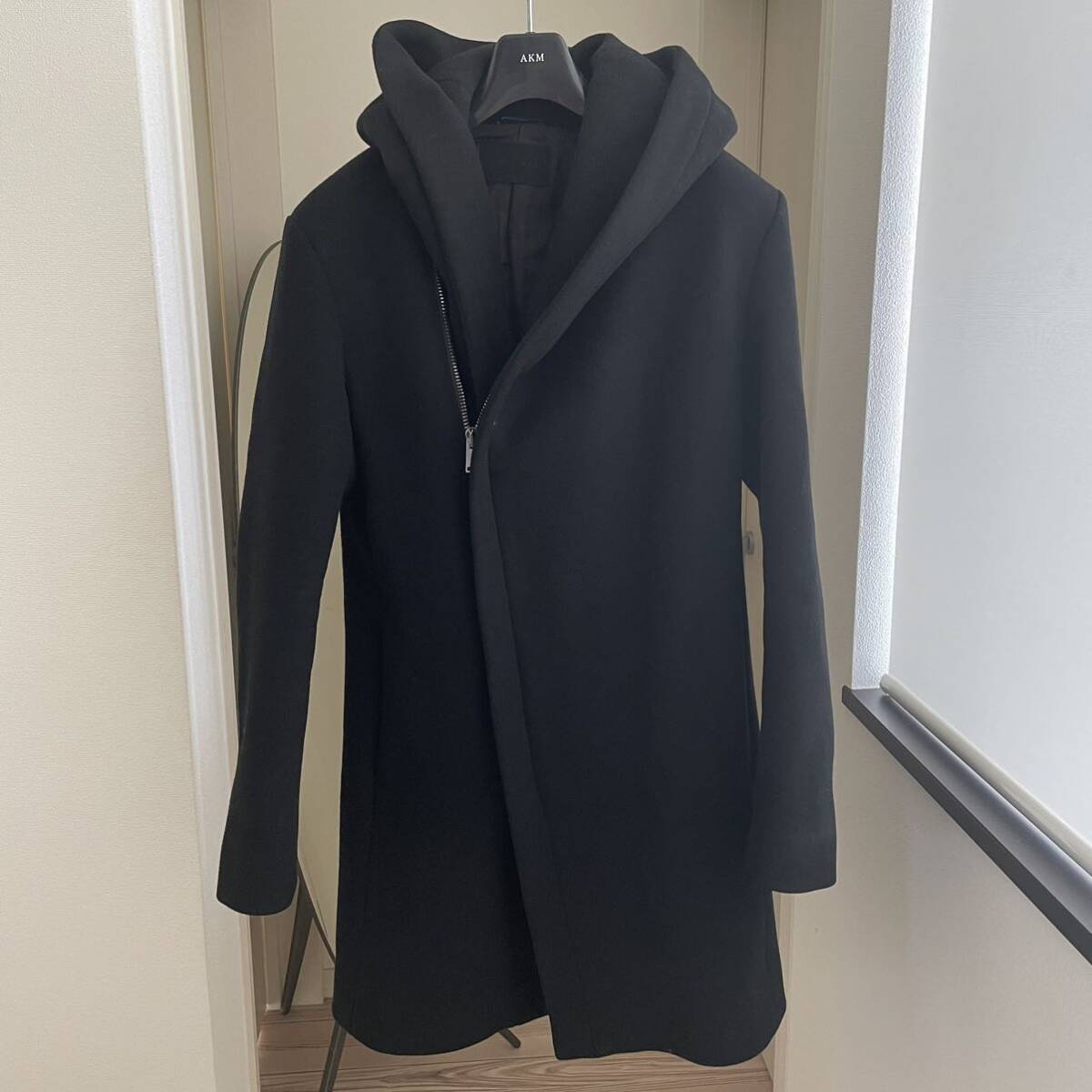 【AKM】コート L Pコート wjk junhashimoto ジュンハシモト junhashimoto B'2nd 別注 WRAP COATラップコート wjk AKM jun