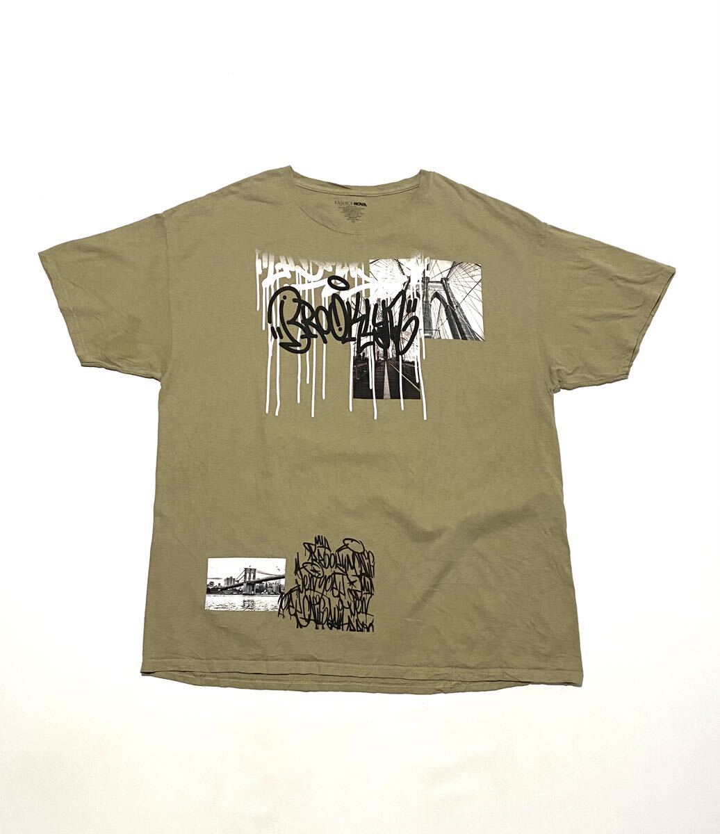 00’s FASHION NOVA タギング プリントTシャツ ヒップホップ グラフィティ ブルックリン ニューヨーク☆ンテージ vintage古着激安大量出品