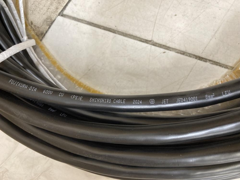 Yahoo!オークション - 016 未使用品 フジクラ CVケーブル30m 3×8 Yahoo!オークション - 016 未使用品 フジクラ CVケーブル30m 3×8