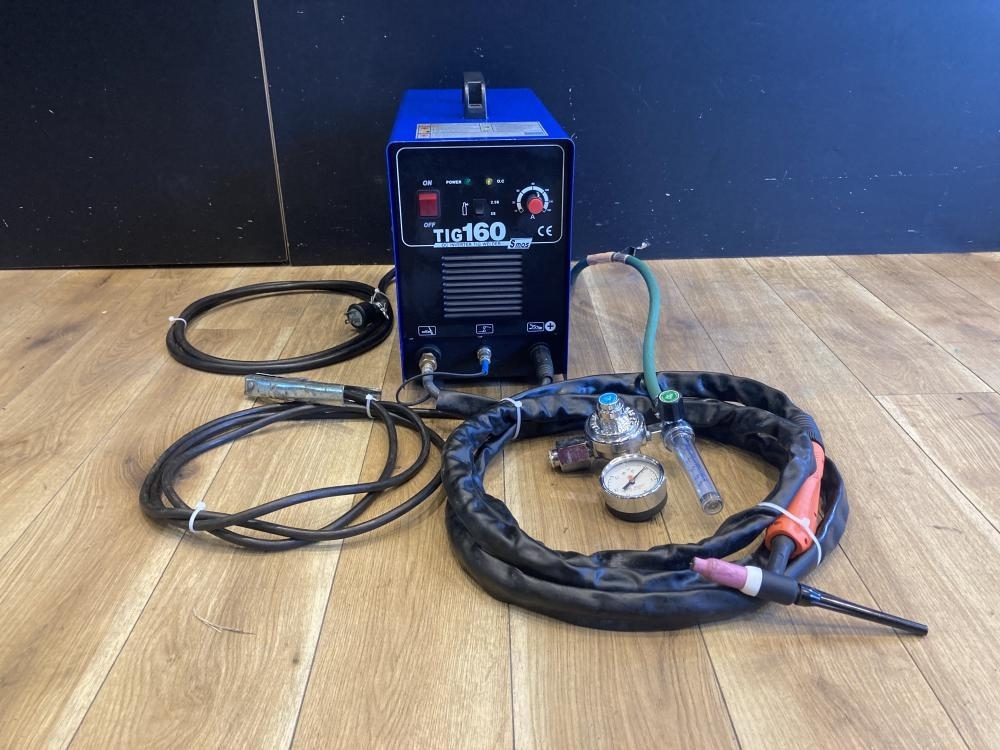 019■ジャンク品■メーカー不明 TIG溶接機(レギュレーター付き) TIG160 通電のみ確認